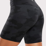 CRZ YOGA Women's Yoga High Rise Biker Shorts Butterluxe Shorts 6'' Black