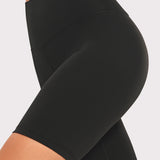 CRZ YOGA Women's Yoga High Rise Butterluxe Long Biker Shorts 8'' Black