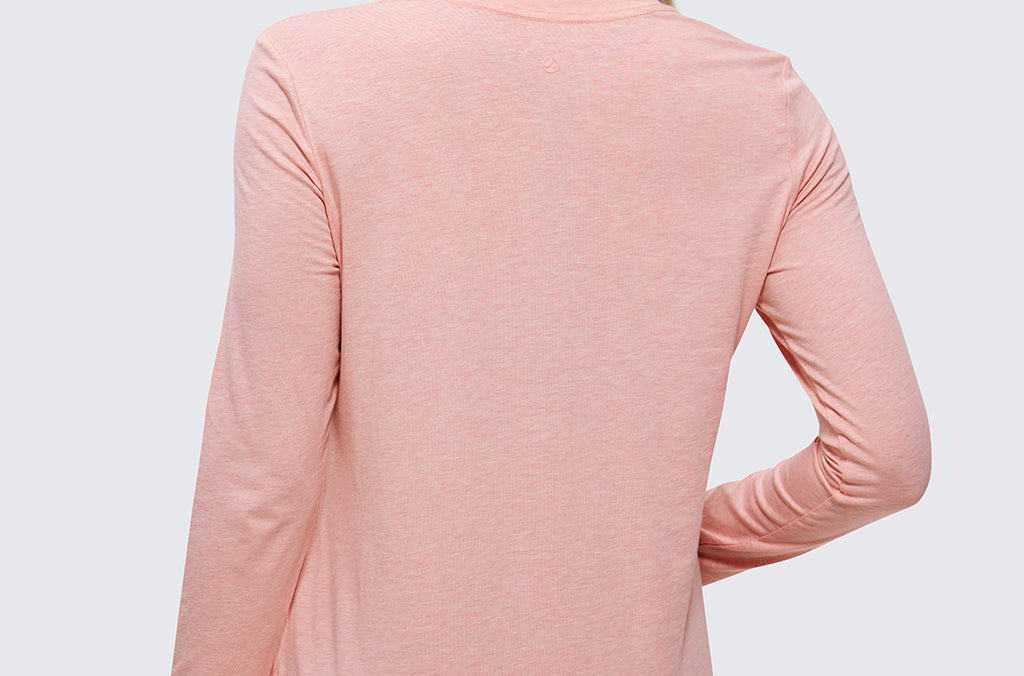Women's Pima Cotton Long Sleeve Shirts Cinnamon Ash
