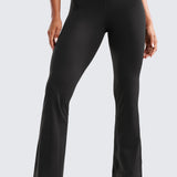 CRZ YOGA Women's High Waist Flare Leggings 29" Pitch Blue