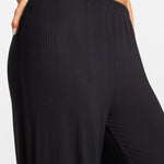 SOULVOR Wide Leg Casual Pants Deep Ocean Blue