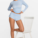 SOULVOR Long Sleeve Crew Neck T-Shirt Light Glacier
