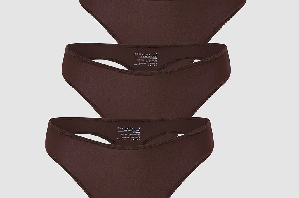 Women's Stretchy Low Rise Thongs 3 Pack Hazelnut (3pack)