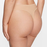 Women's Stretchy Low Rise Thongs 3 Pack Beige (3pack)
