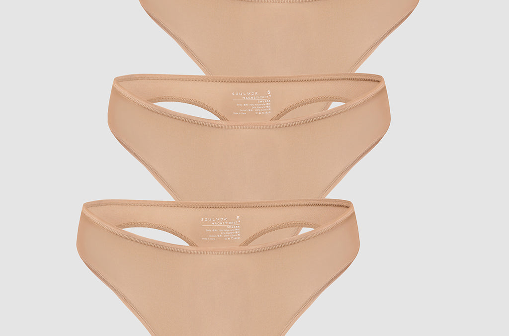 Women's Stretchy Low Rise Thongs 3 Pack Natural (3pack)