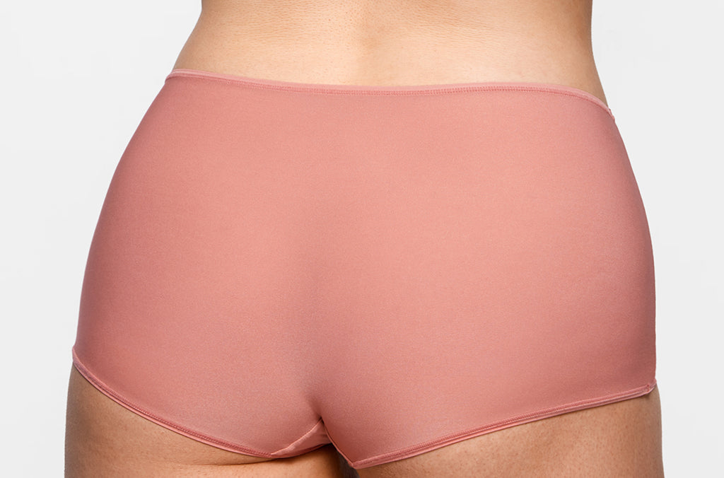 Women's Stretchy Mid Waist Boy Shorts 3 Pack Chic 2 (3pack)
