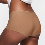 Women's Stretchy Mid Waist Boy Shorts 3 Pack Natural (3pack)