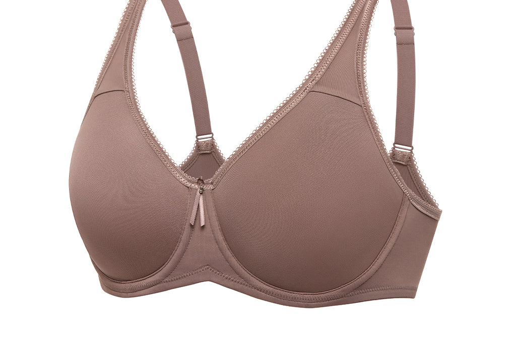Women's Full Cup Contour Bra Brown Purple