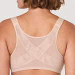 Women's Plunge Back Posture Bra Beige