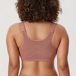 Women's Plunge Back Posture Bra Vintage Rose @model_info:V2