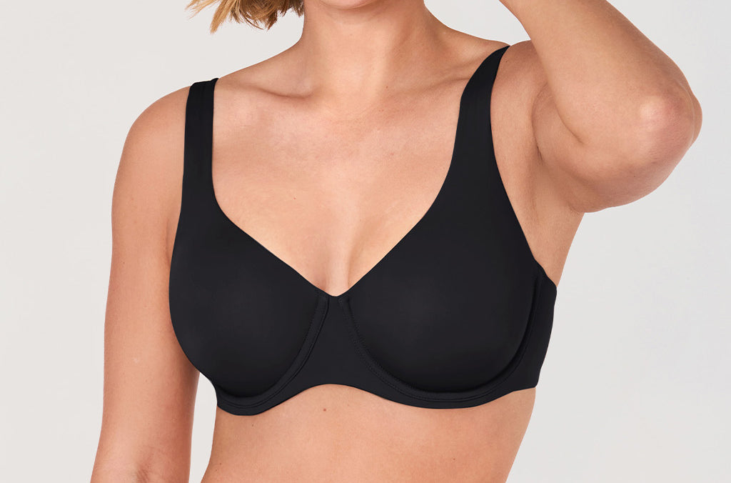 Women's Unlined Balconette Bra Black