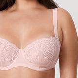 Women's Vintage Lace Balconette Bra White