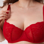 Women's Vintage Lace Balconette Bra White