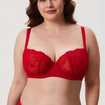 Women's Vintage Lace Balconette Bra White