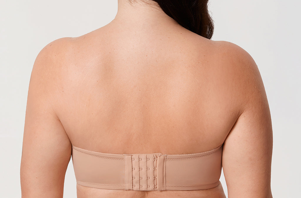 Women's Supportive Unlined Strapless Bra Wheat Beige