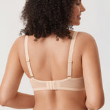 Women's Sheer Mesh Balconette Bra Beige