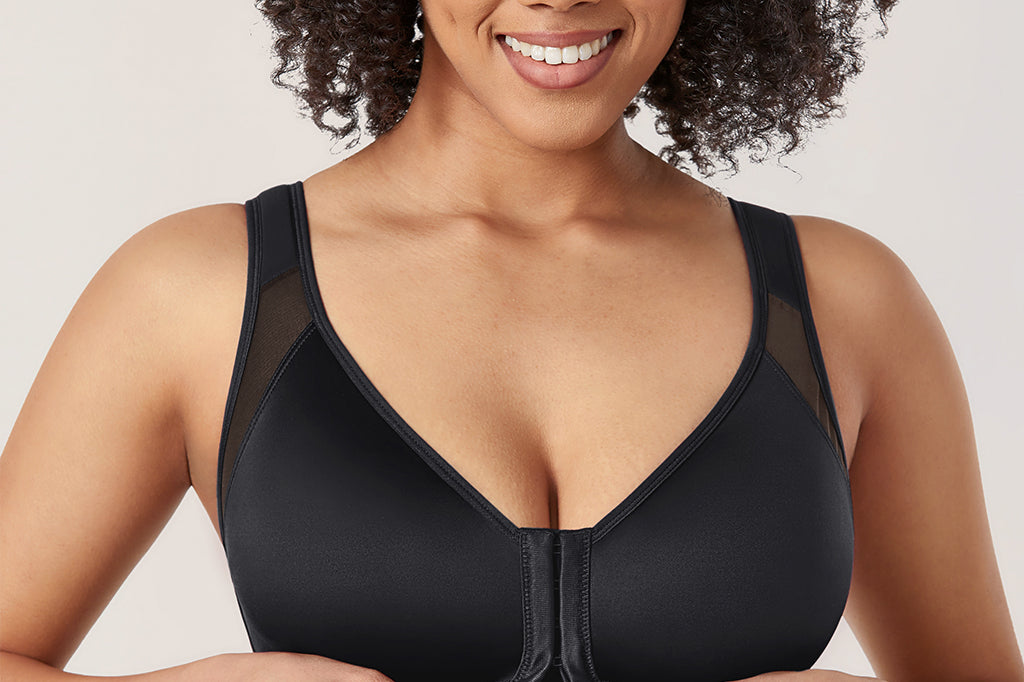 Women's Soft X-shaped Back Posture Bra Black
