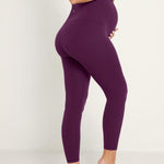 Women's Super High Waist Maternity Leggings 25" Olive Green