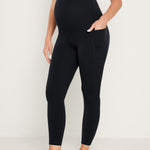 Women's Maternity Leggings with Pockets 25" True Navy