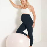 Women's Maternity Leggings with Pockets 25" True Navy
