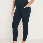 Women's Maternity Leggings with Pockets 25" True Navy