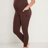Women's Maternity Leggings with Pockets 25" Grey Sage